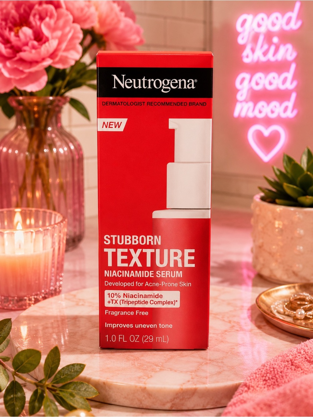 Neutrogena Stubborn Texture Niacinamide Serum 1oz